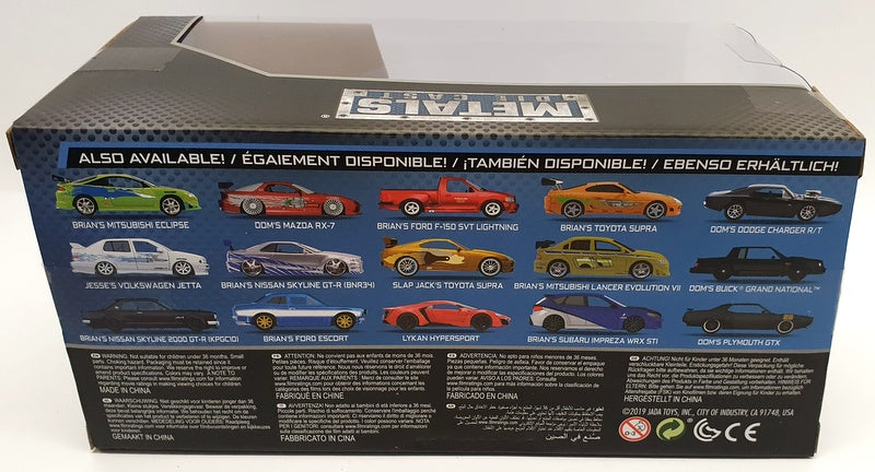 Jada 1/24 Scale 98271 - Fast & Furious Brian's Nissan GT-R (R35) Ben Sopra