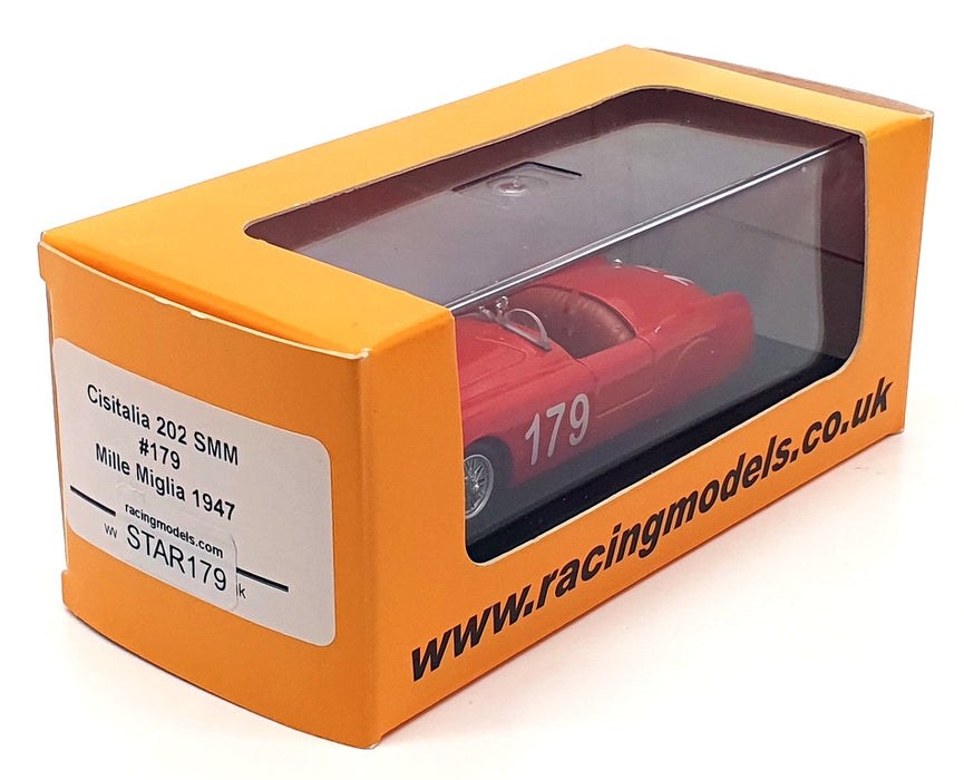Racing Models 1/43 Scale STAR179 - Cistalia 202 SMM - #179 Mille Miglia 1947