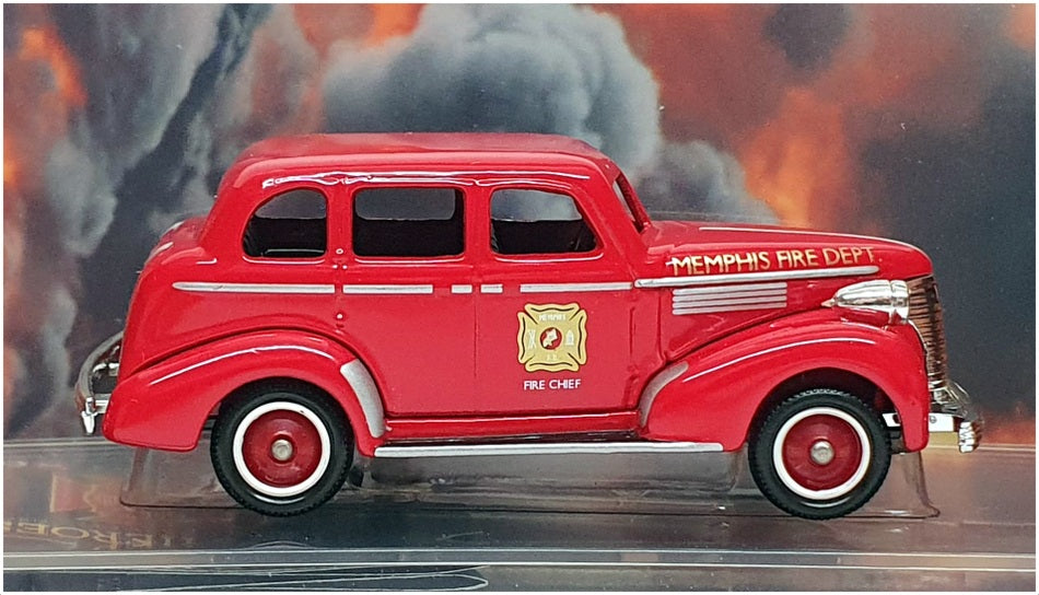 Corgi 9cm Long Diecast CS90013 - Chevrolet Fire Chief Car - Red