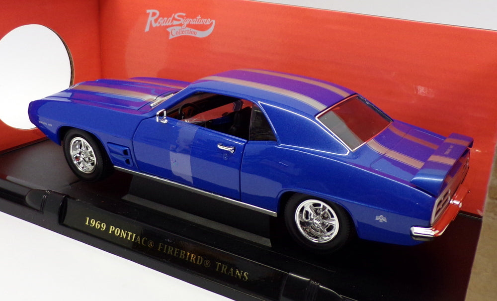 Lucky Diecast 1/18 Scale 92368 - 1969 Pontiac Firebird Trans - Blue
