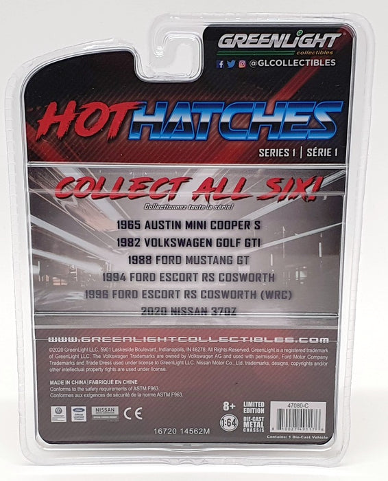 Greenlight 1/64 Scale 47080C - 1988 Ford Mustang GT - Purple/Silver