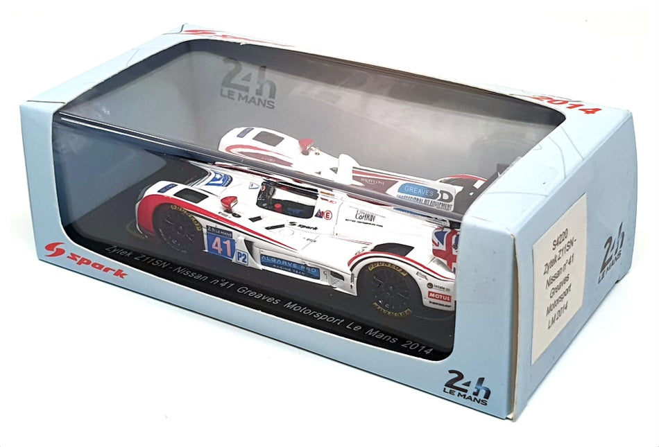 Spark 1/43 Scale S4220 - Zytek Z11SN Nissan #41 Le Mans 2014 - White