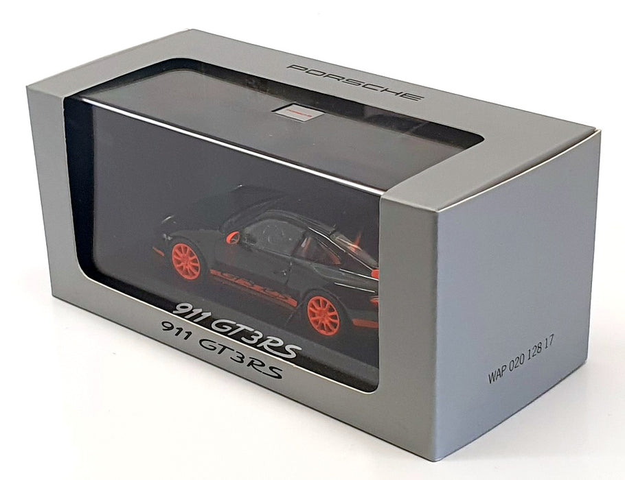 Minichamps 1/43 Scale WAP 020 128 17 - Porsche 911 GT3RS - Black/Orange