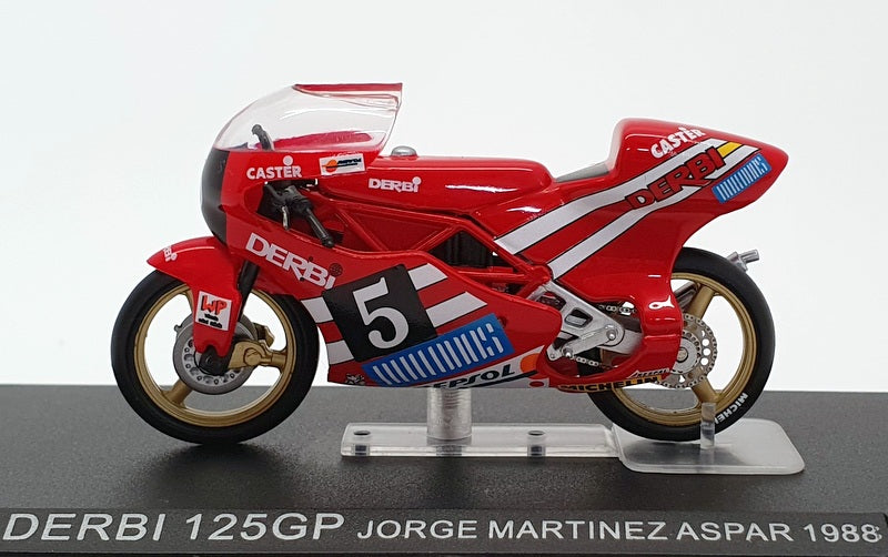 Ixo Models 1/24 Scale IB41 - Derbi 125GP - #5 Jorge Martinez Aspar 1988