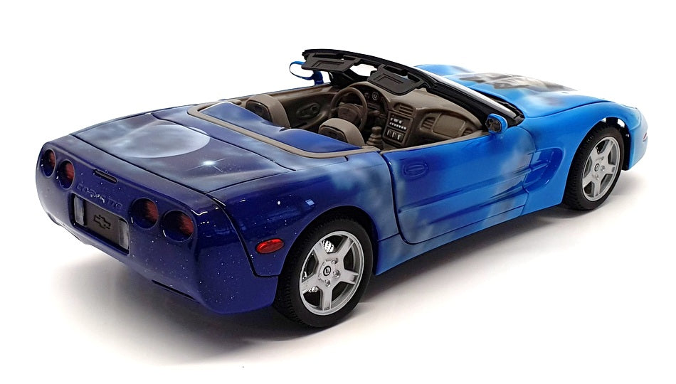 Welly 1/18 Scale Diecast 171021Q - 1999 Chevrolet Corvette - Blue