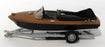 Brooklin Models 1/43 Scale BRK71 - 1955 Classic American Speedboat With Trailer