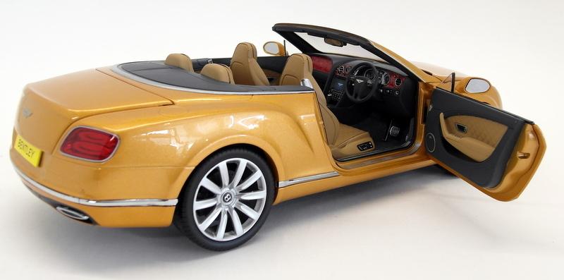 Paragon 1/18 Scale PA-98232R Bentley Continental GT Convertible 16 Sunburst Gold