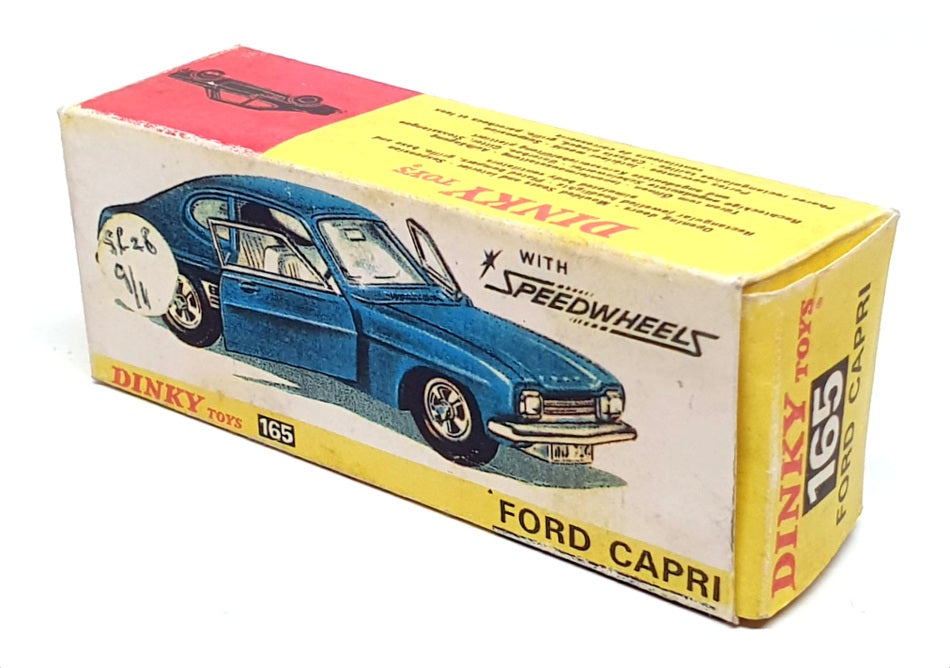 Dinky Toys 10cm Long Original Diecast 165 - Ford Capri - Met Blue