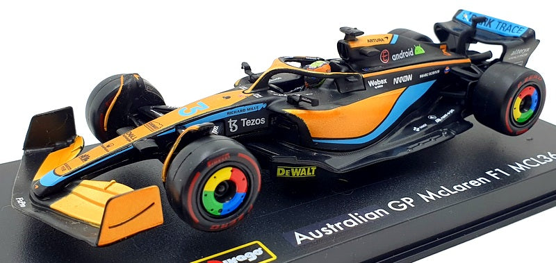 Burago 1/43 Scale 18-38064R - F1 McLaren MCL36 2022 D.Ricciardo #3