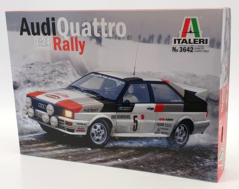 Italeri 1/24 Scale Model Car Kit 3642 - Audi Quattro Rally