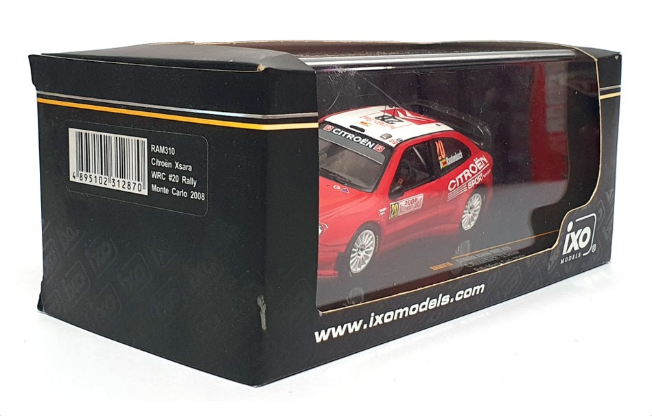 Ixo 1/43 Scale RAM310 - Citroen Xsara WRC Rally Monte Carlo 2008