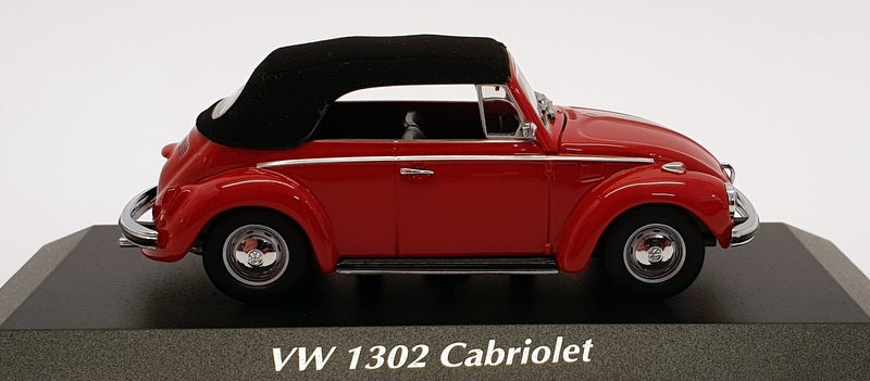 Maxichamps 1/43 Scale 940 055031 - 1970 VW 1302 Cabriolet - Red