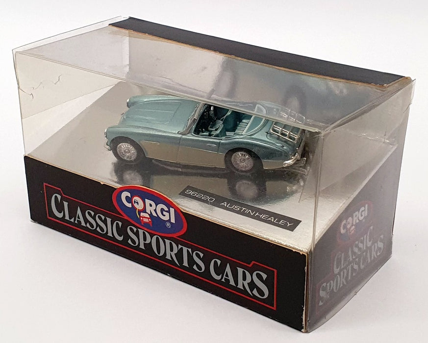 Corgi 1/43 Scale Diecast 96220 - Austin Healey Open Top - Blue/Ivory