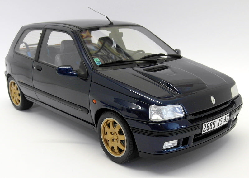 Otto 1/12 Scale Resin - G008 Renault Clio Williams Metallic Blue Gold Wheels