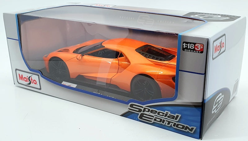 Maisto 1/18 Scale Model Car 46629M - 2017 Ford GT - Orange
