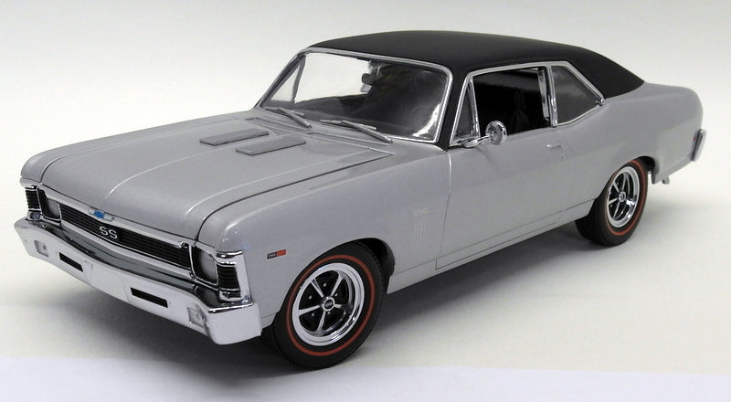 GMP 1/18 Scale Diecast - 8029 1969 Chevrolet Nova 396 SS Silver