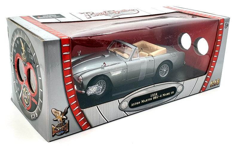 Road Signature 1/18 Scale Diecast  92788 Aston Martin DB2-4 Mark 3 Metallic Grey