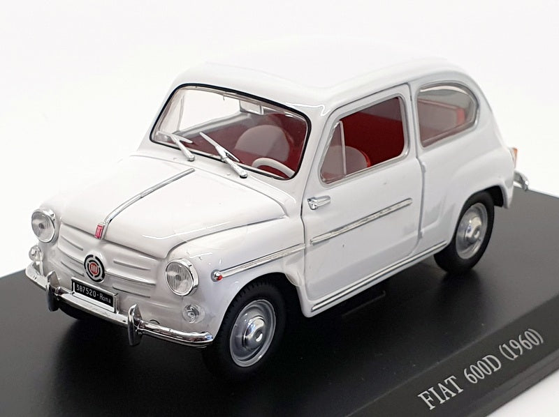 Leo Models 1/24 Scale Diecast - 1960 Fiat 600D - White