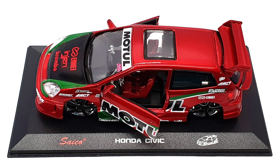 Saico 1/32 Scale 171021P - Honda Civic Type R Motul - Metallic Deep Red