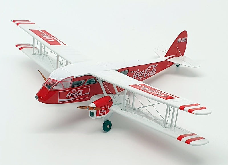 Oxford Diecast 1/72 Scale 72DG002CC - D.H.84 Dragon VH-AQU - Coca Cola