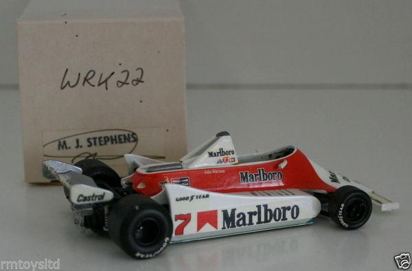 WESTERN MODELS SIGNED 1st VERSION - 1/43 SCALE - WRK22 1979 McLAREN M29 J WATSON