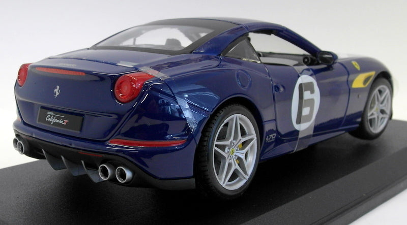 Burago 1/18 Scale Diecast - 18-76104 Ferrari California T 70th Anniversary Blue