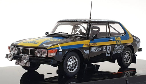 Ixo 1/43 Scale RAC299 - Saab 99 EMS 1st Swedish Rally 1977 - #4 Blomqvist/Sylvan