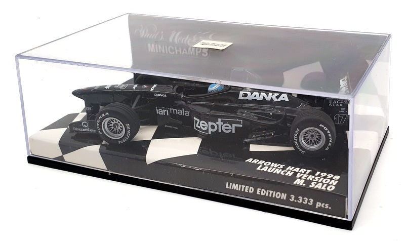 Minichamps 1/43 Scale 430 980087 - 1998 Arrows Hart Launch M.Salo