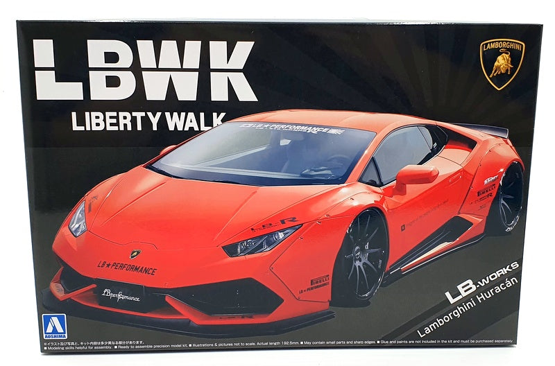 Aoshima 1/24 Scale Model Kit 15 - Lamborghini Huracan Liberty Walk
