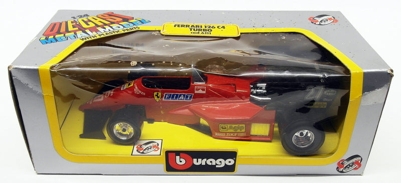 Burago 1/24 Scale Diecast Model Car 6111 - F1 Ferrari 126 C4 Turbo #27