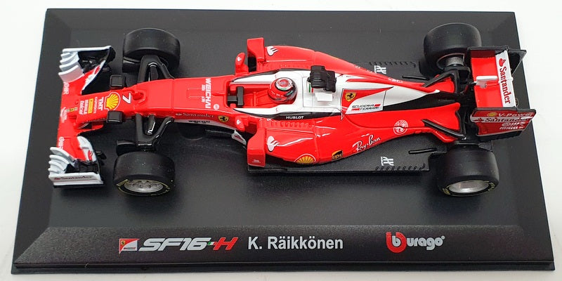 Burago 1/32 Scale Model Car #18 46800 - Ferrari SF 16-H K.Raikkonen