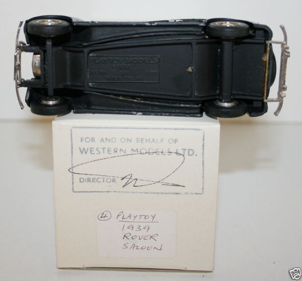 WESTERN MODELS MIKE STEPHENS 1st PROTOTYPE - PLAYTOY - 1939 ROVER SALOON - BLACK