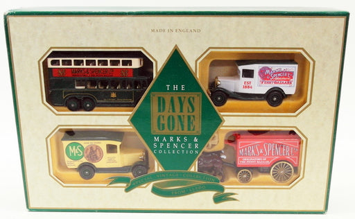 Lledo Diecast MS1004 - Marks & Spencer Set - Bus 2 Vans Horse Carriage
