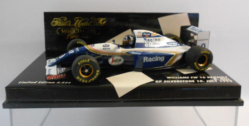 Minichamps F1 1/43 Scale - 430 940104 WILLIAMS RENAULT FW16 D.HILL