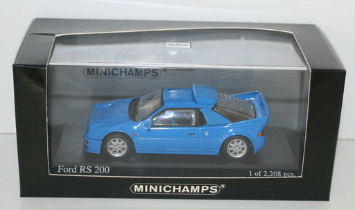 MINICHAMPS 1/43 430 080202 FORD RS 200 1986 BLUE