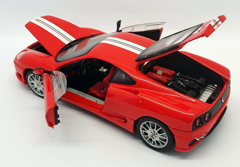 Hot Wheels 1/18 Scale Diecast Car - C0407 Ferrari 360 Stradale Rosso Red