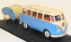 Cararama 1/43 Scale Model 23418E - Volkswagen Bully Samba - Blue/Beige