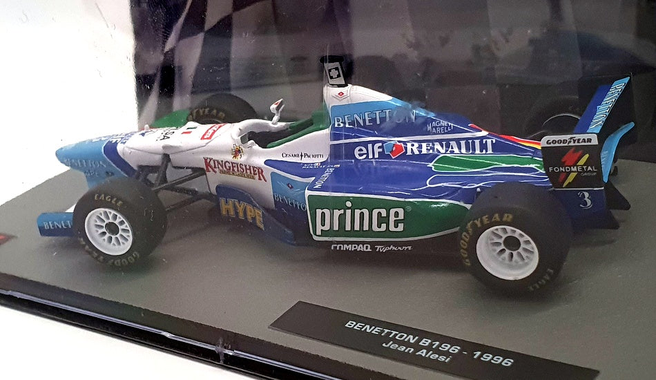Altaya 1/43 Scale Diecast AL221021 - F1 Benetton B196 1996 - Jean Alesi