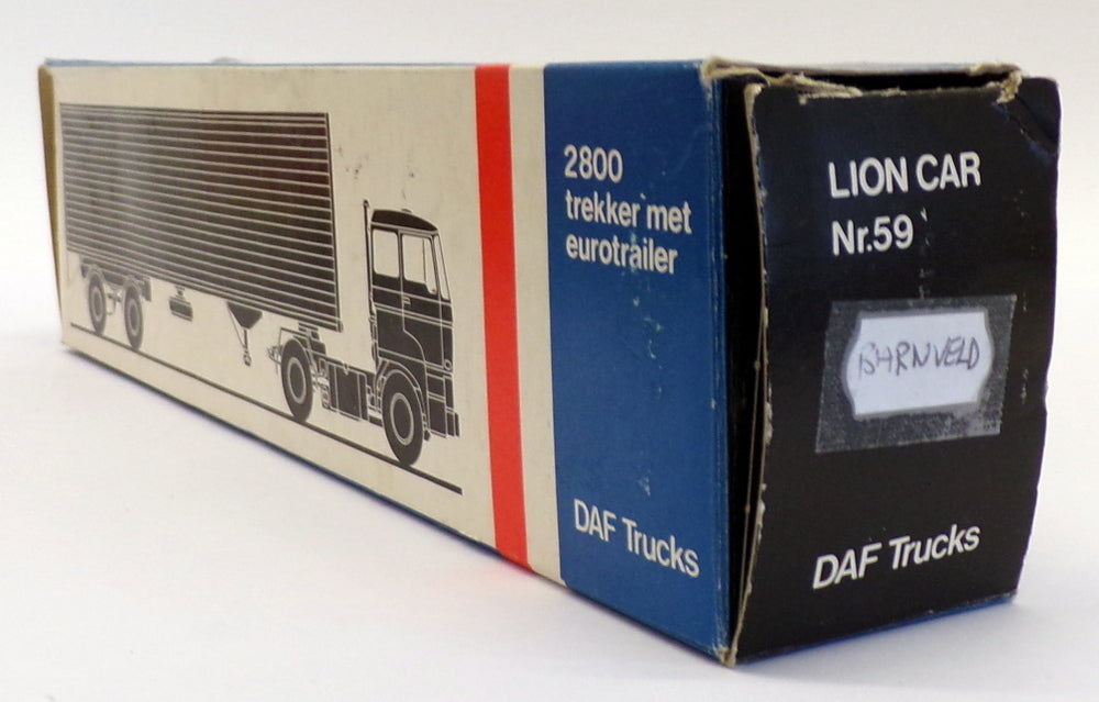 Lion Toys 1/50 Scale Truck No.59 - DAF 2800 Trekker Eurotrailer - Barnveld