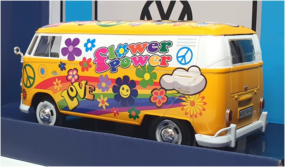 Motor Max 1/24 Scale 79575 - Volkswagen Van - Flower Power