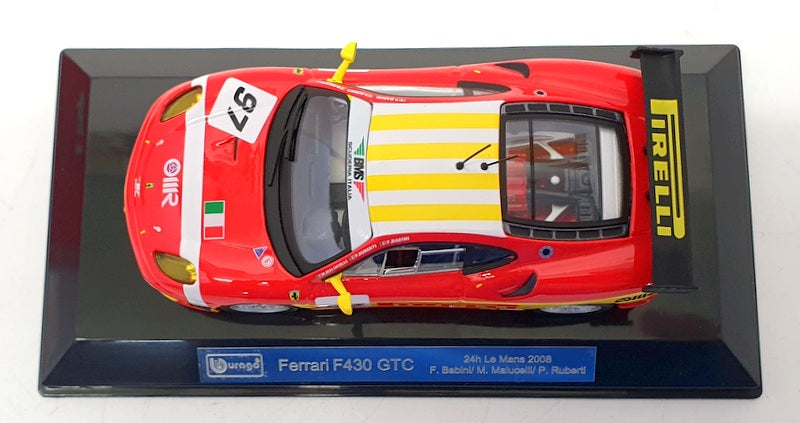 Burago 1/43 Scale Diecast #18-36303 - 2008 Ferrari F430 GTC #97 Race Car