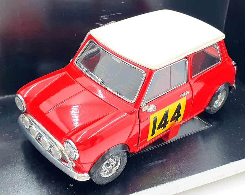 Solido 1/18 Scale Diecast  8023 - Mini Cooper S 1964 Rally #144 - Red