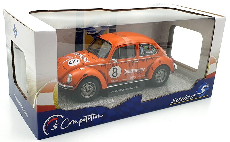 Volskwagen Beetle 1303 n° 8 Jägermeister Tribute 1974 Orange 1/18 Solido S1800518 Volskwagen Beetle 1303 n° 8 Jägermeister Tribute 1974 Orange 1/18 Solido S1800518