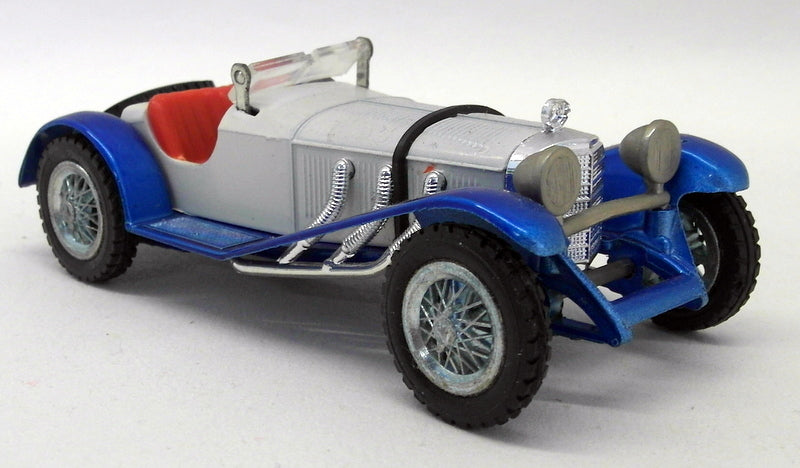 Gama 1/45 Scale Vintage Model Car - 987 Mercedes Benz SSK 1928 White / Dark Blue