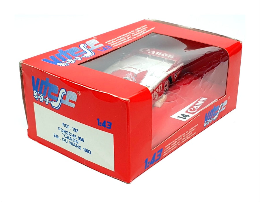 Vitesse 1/43 Scale 197 - Porsche 956 "Canon" Le Mans 1983 - Red/White