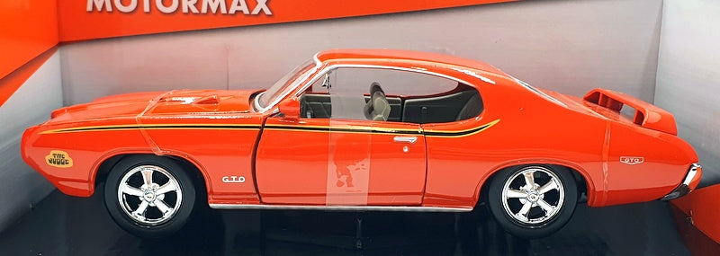 MotorMax 1/24 Scale Metal Model 73242 - 1969 Pontiac GTO Judge - Orange