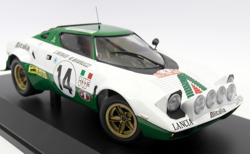 Minichamps 1/18 Scale Diecast - 155 751714 Lancia Stratos Monte Carlo 1975 Win