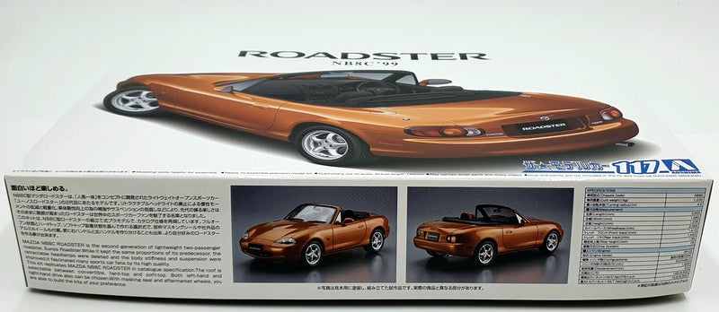 Aoshima 1/24 Scale Kit 117 - Mazda MX-5 Roadster 1999
