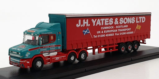 Oxford Diecast N Gauge NTCAB008 - Scania T Cab Curtainside - Yates & Sons