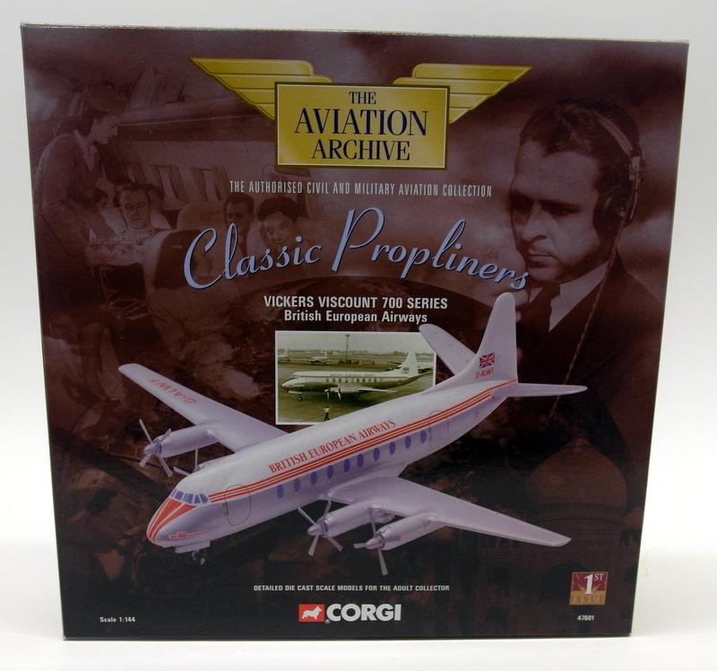 Corgi 1/144 Scale Diecast 47601 Vickers Viscount 700 Series British European